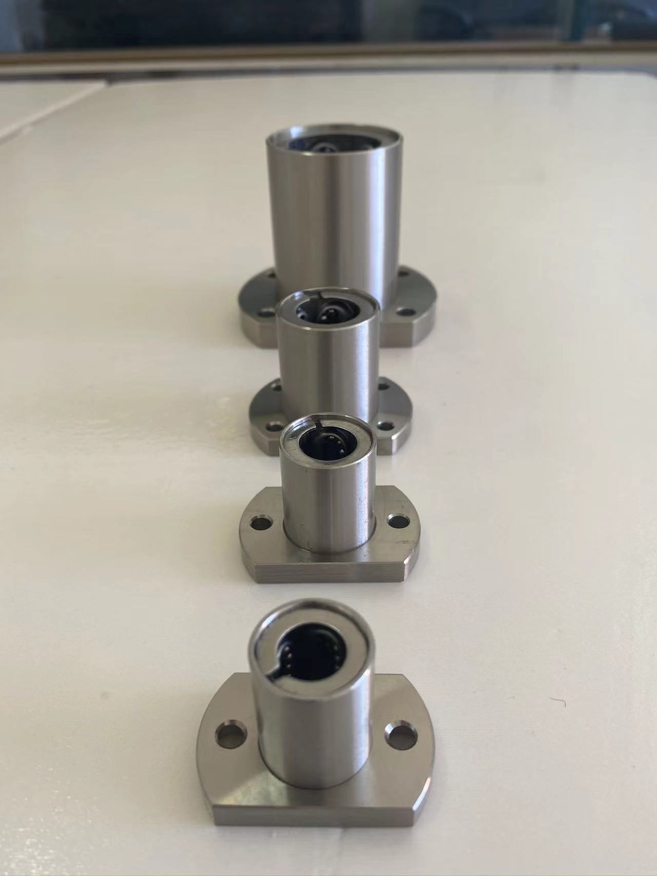 Série de rolamentos de flange linear de aço inoxidável